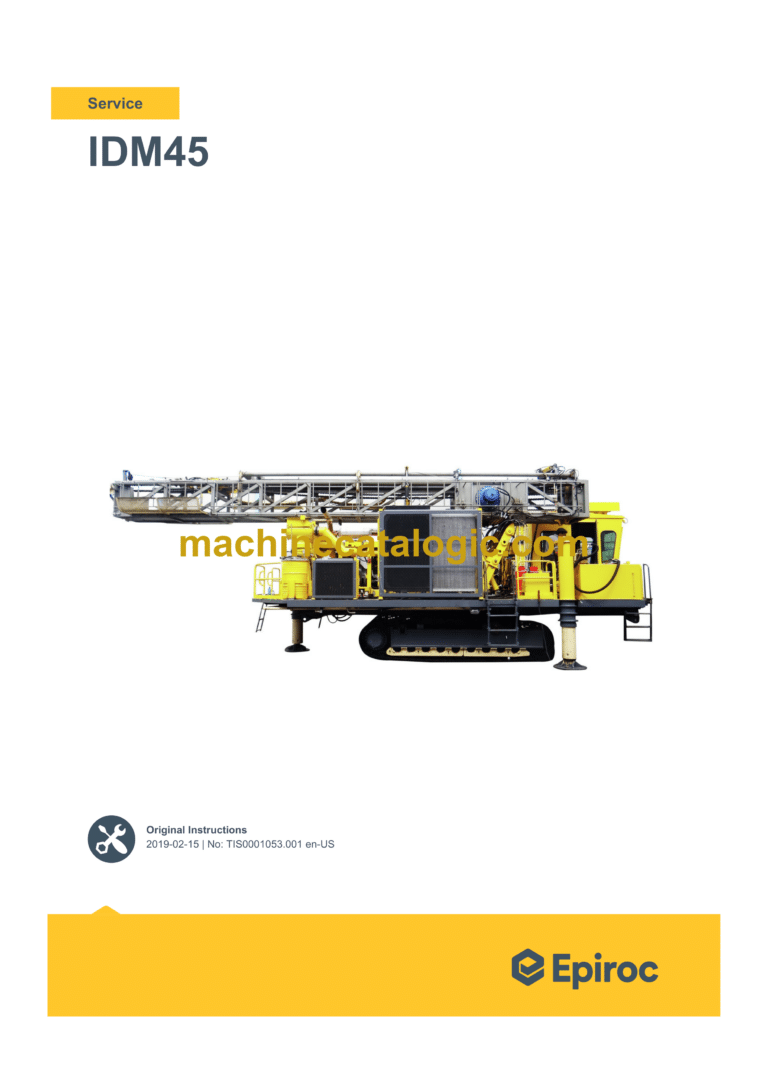 Epiroc IDM45 Service Manual