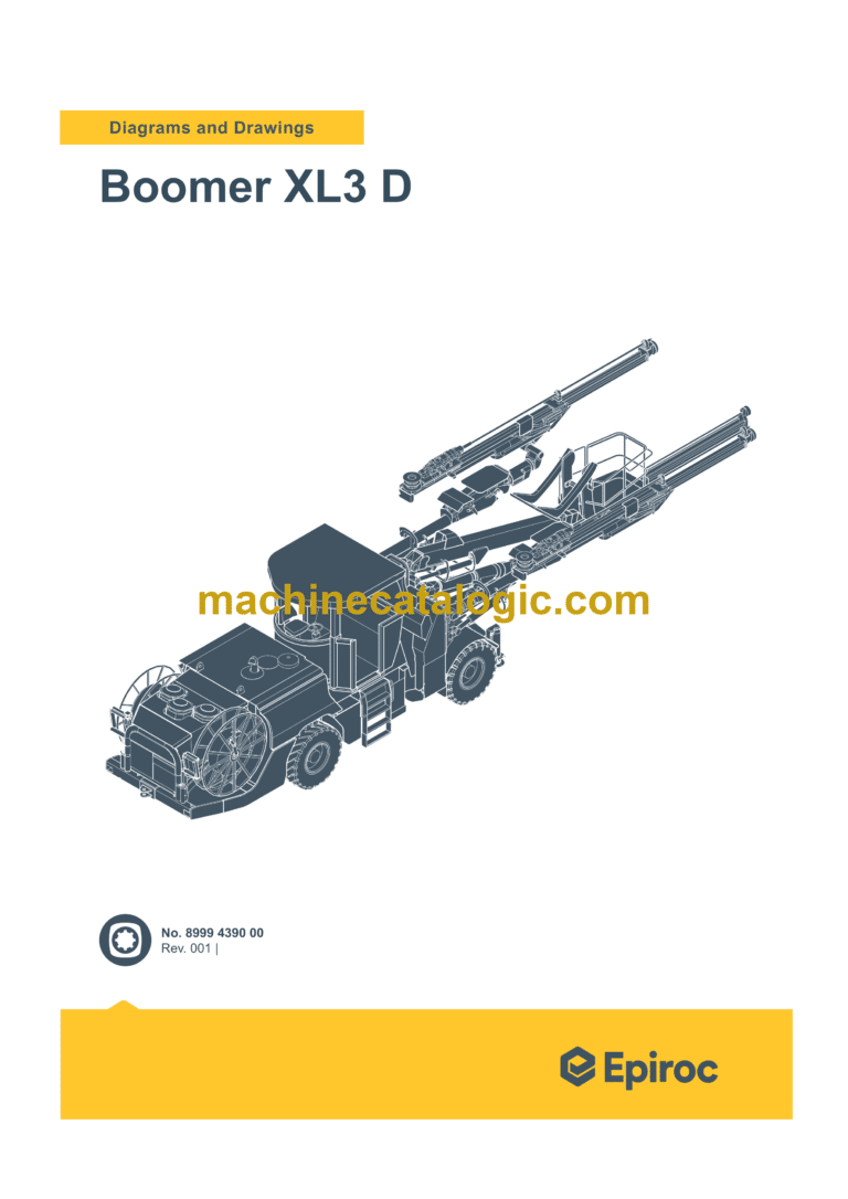 Epiroc Boomer XL3 D Diagrams and Drawings Manual