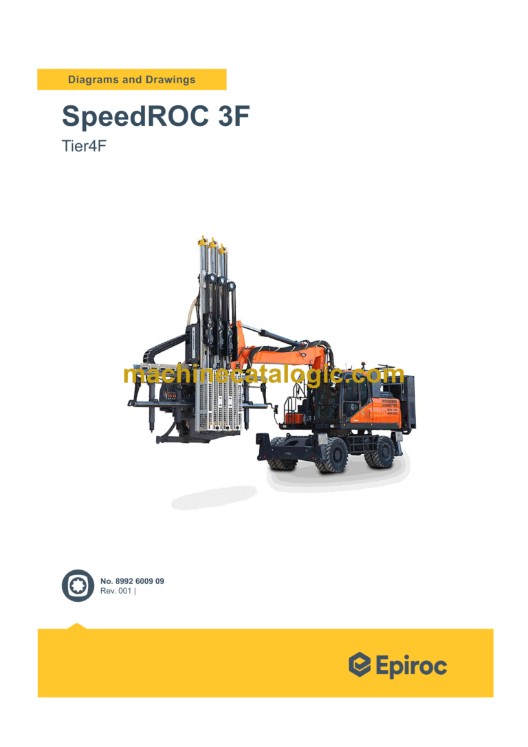 Epiroc SpeedROC 3F Tier 4F Diagrams and Drawings Manual