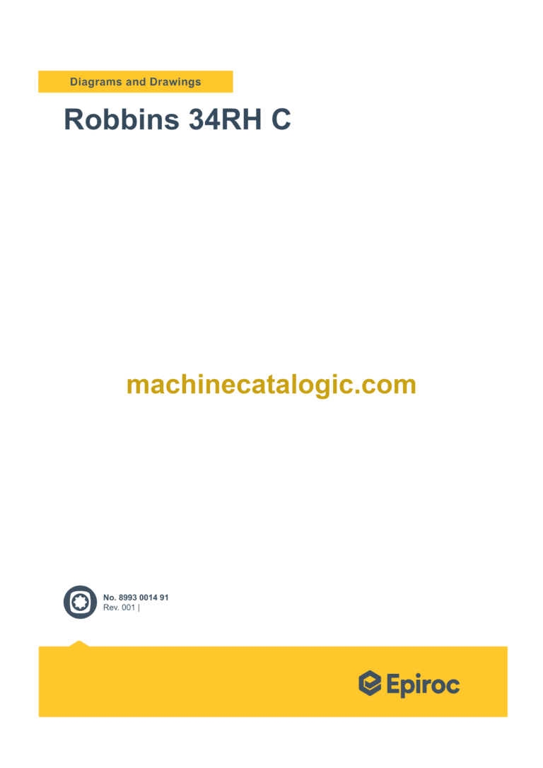 Epiroc Robbins 34RH C Diagrams and Drawings Manual