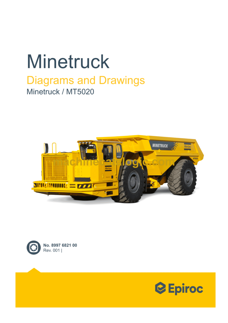 Epiroc Minetruck MT5020 Diagrams and Drawings Manual