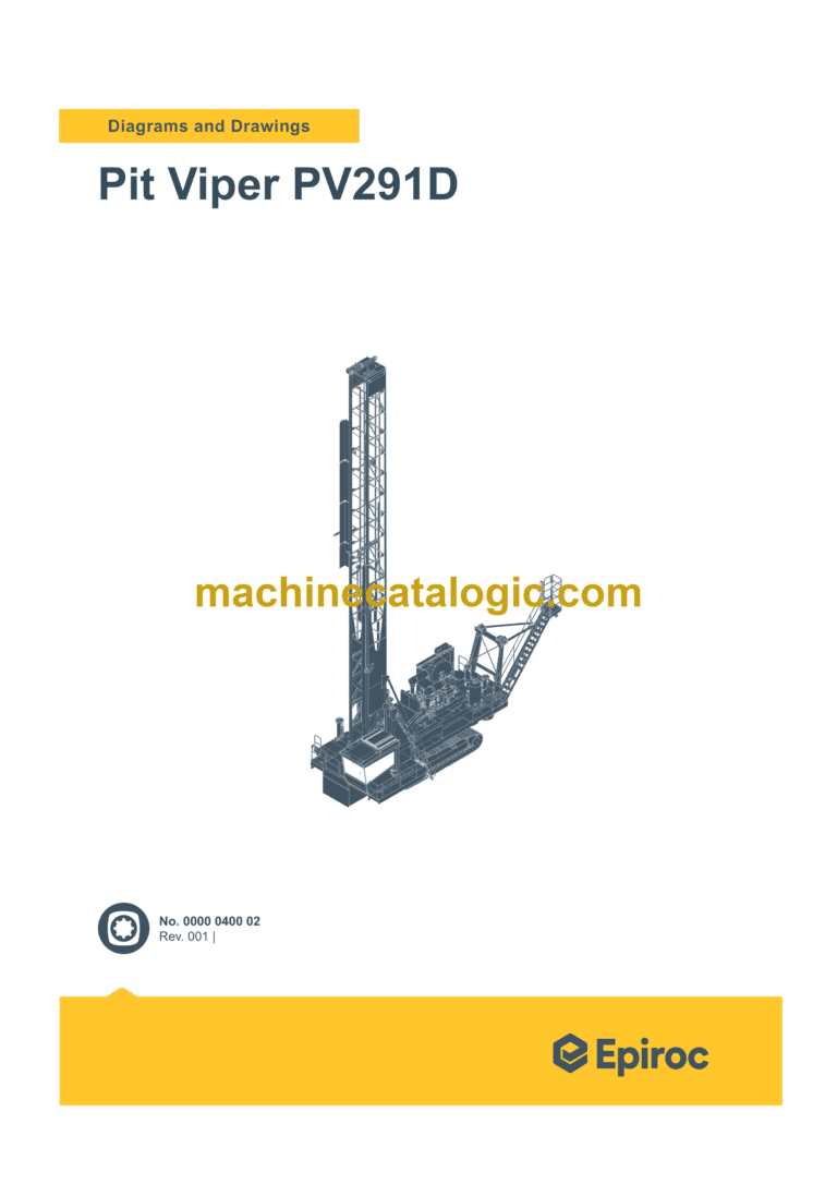 Epiroc Pit Viper PV291D Diagrams and Drawings Manual