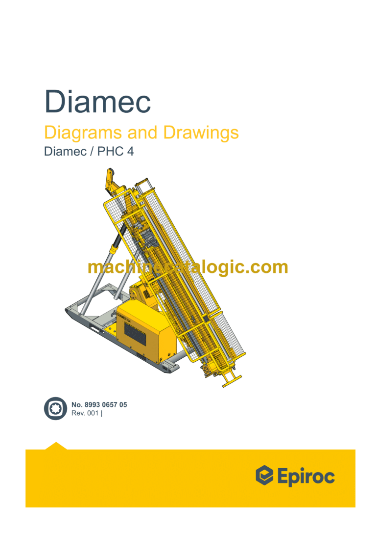Epiroc Diamec PHC 4 Diagrams and Drawings Manual