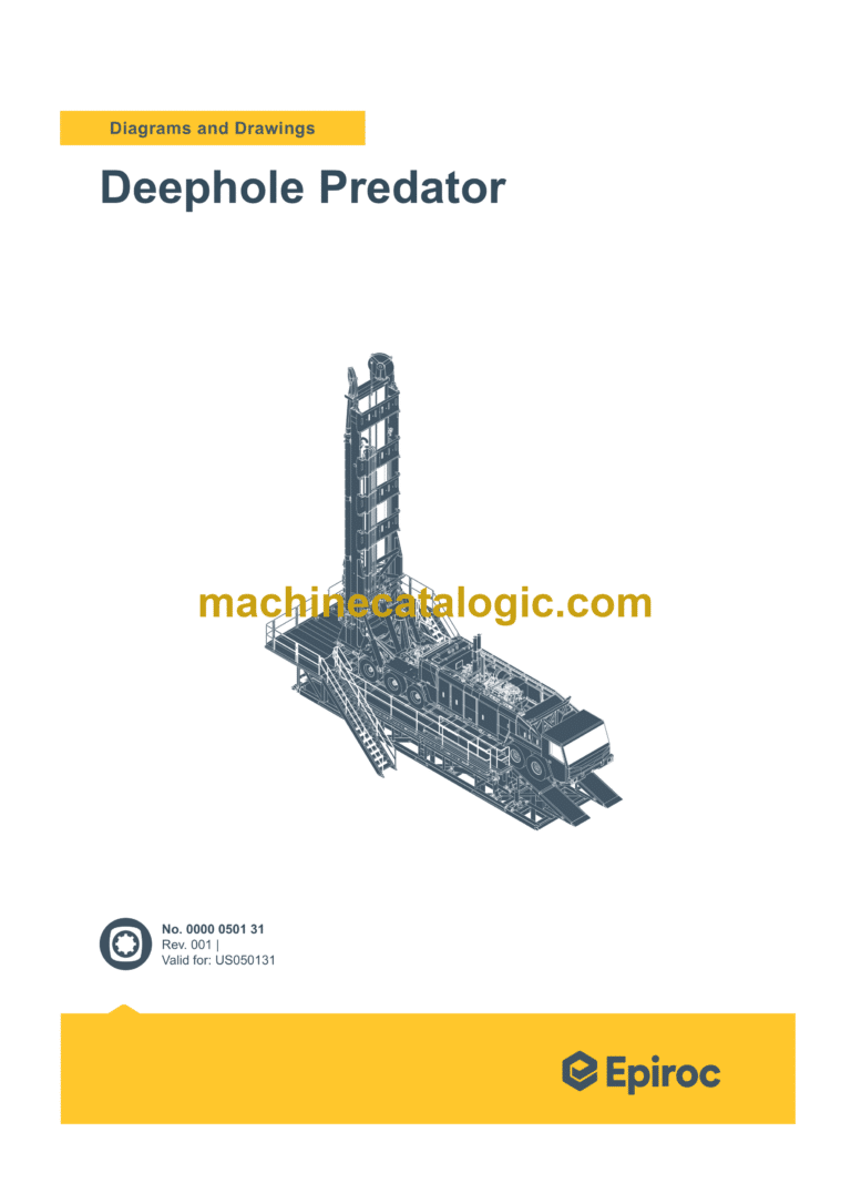 Epiroc Deephole Predator Diagrams and Drawings Manual