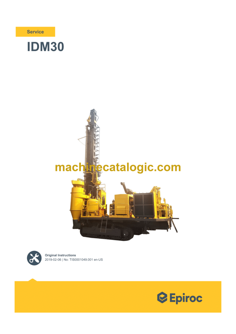 Epiroc IDM30 Service Manual (TIS0001049.001)