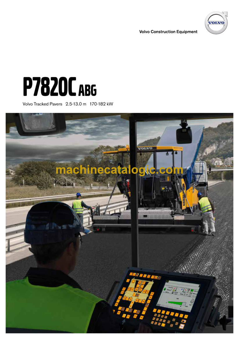 Volvo P7820C ABG Tracked Paver Service & Repair Manual