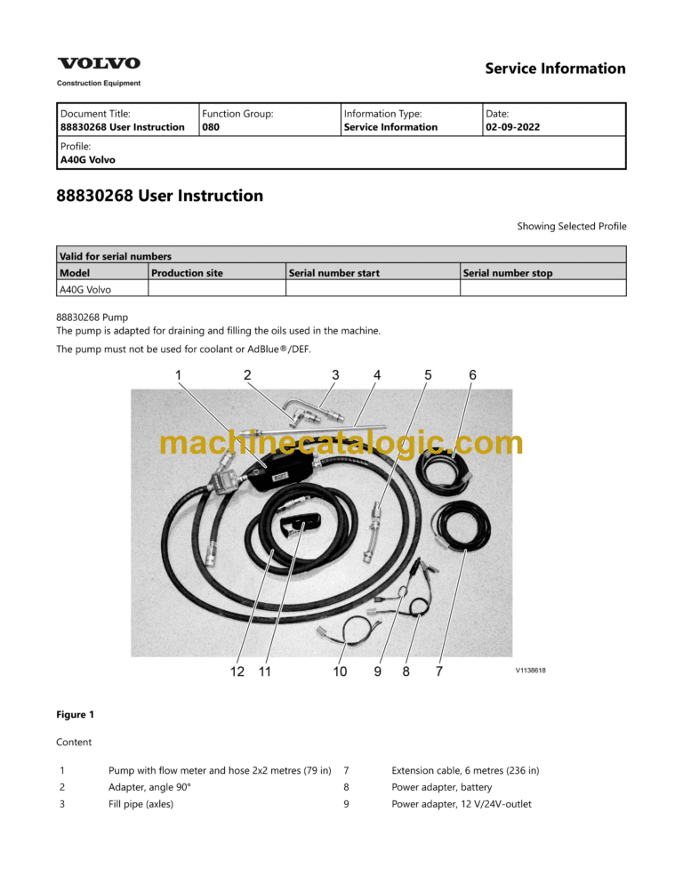 Volvo A40G Articulated Hauler Dump Truck Service & Repair Manual