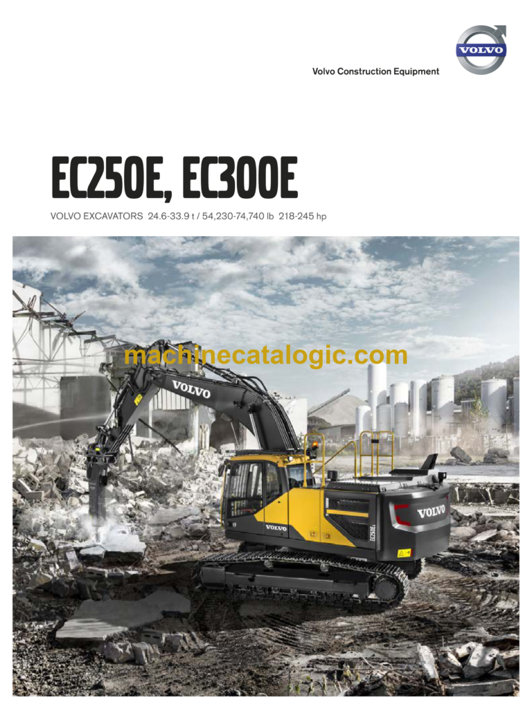 Volvo EC250E, EC300E Wheeled Excavator Service & Repair Manual