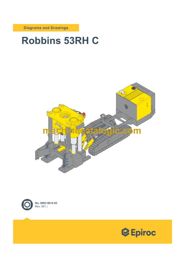 Epiroc Robbins 53RH C Diagrams and Drawings Manual