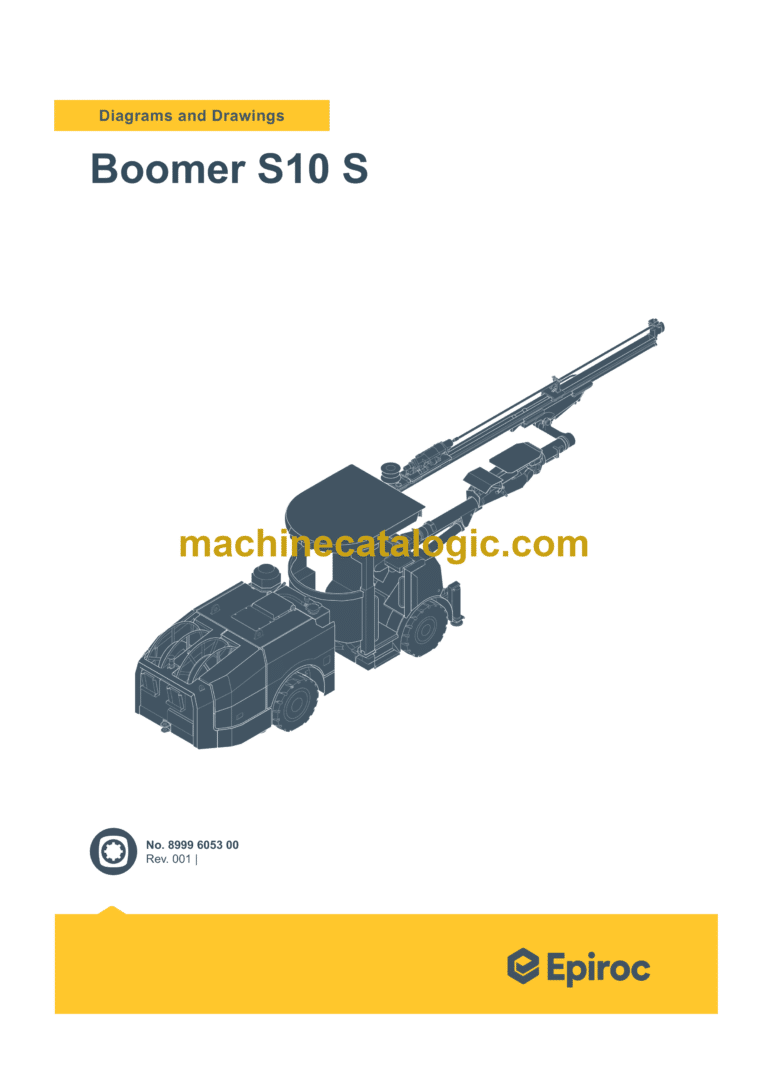 Epiroc Boomer S10 S Diagrams and Drawings Manual