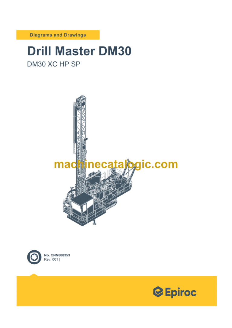 Epiroc Drill Master DM30 XC HP SP Diagrams and Drawings Manual