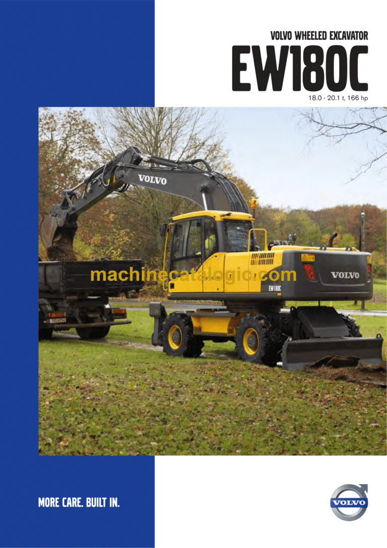 Volvo EW180C Hydraulic Wheel Excavator Service & Repair Manual