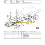Volvo A25D Articulated Hauler Dump Truck Parts Manual