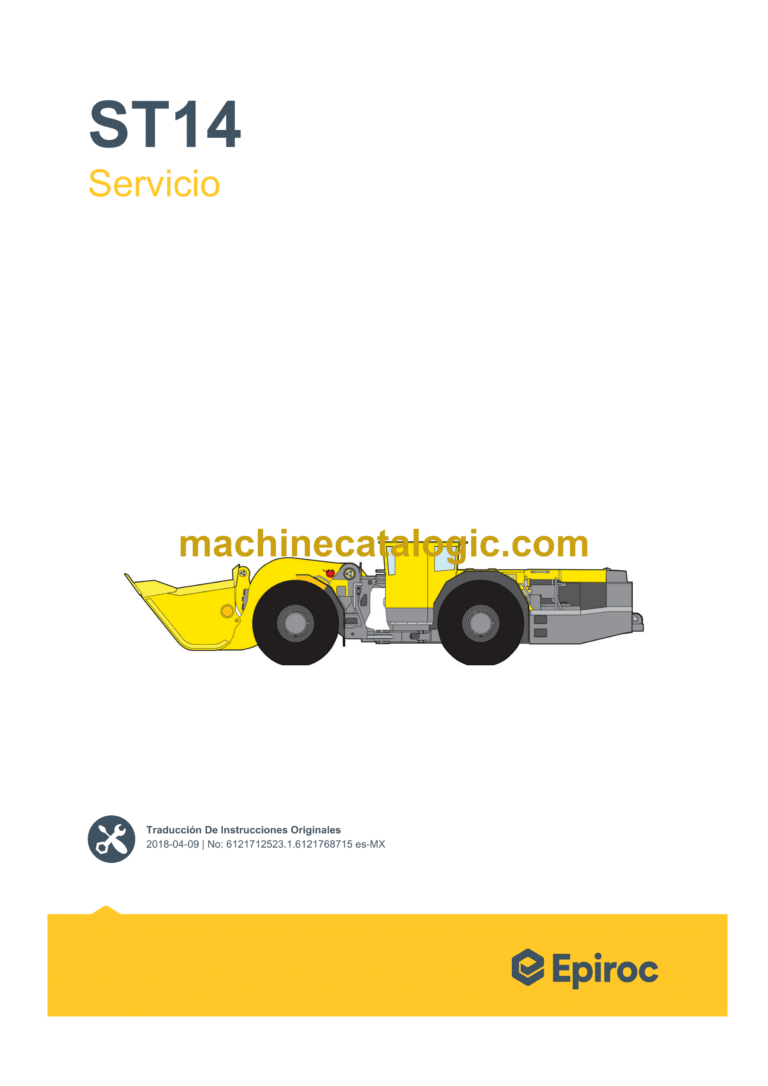 Epiroc Scooptram ST14 Stage 3A and Stage 3B Service Manual (Spanish)
