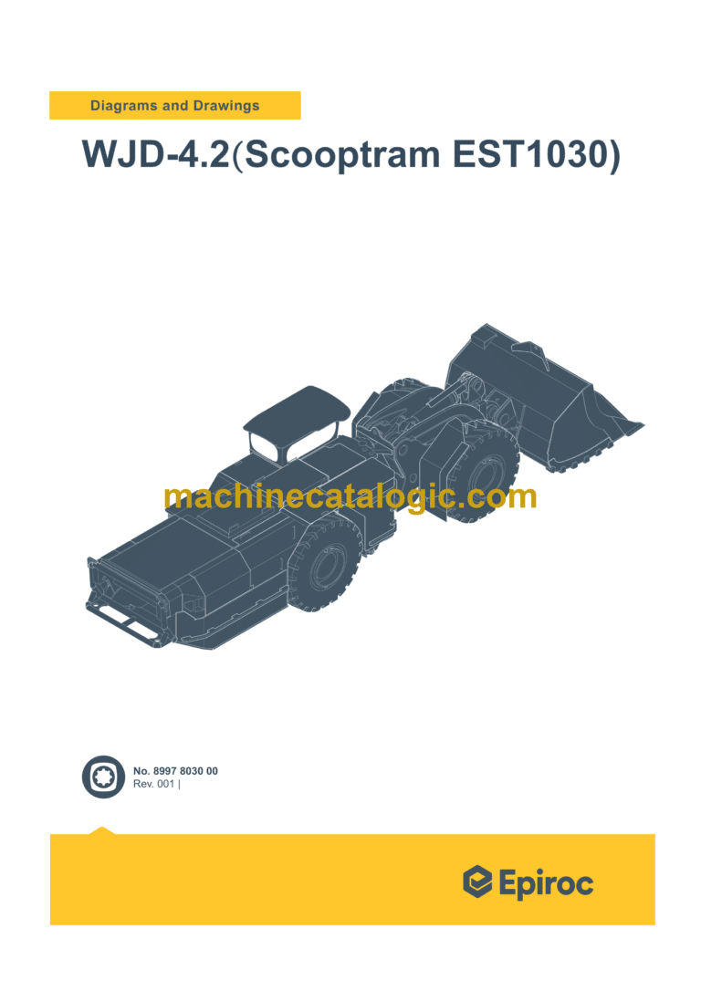 Epiroc WJD 4.2 Scooptram EST1030 Diagrams and Drawings Manual