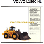 Volvo L180C High Lift Wheel Loader Service & Repair Manual