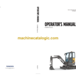 Volvo ECR25 Electric Wheeled Excavator Operator's Manual