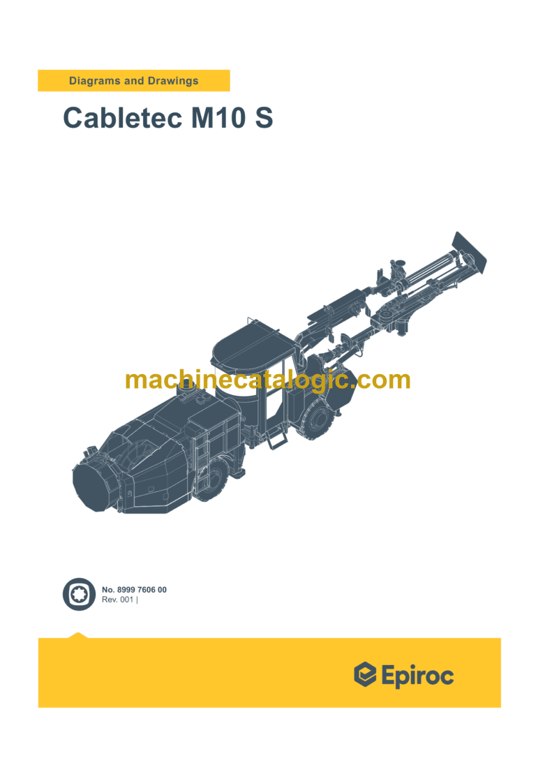 Epiroc Cabletec M10 S Diagrams and Drawings Manual