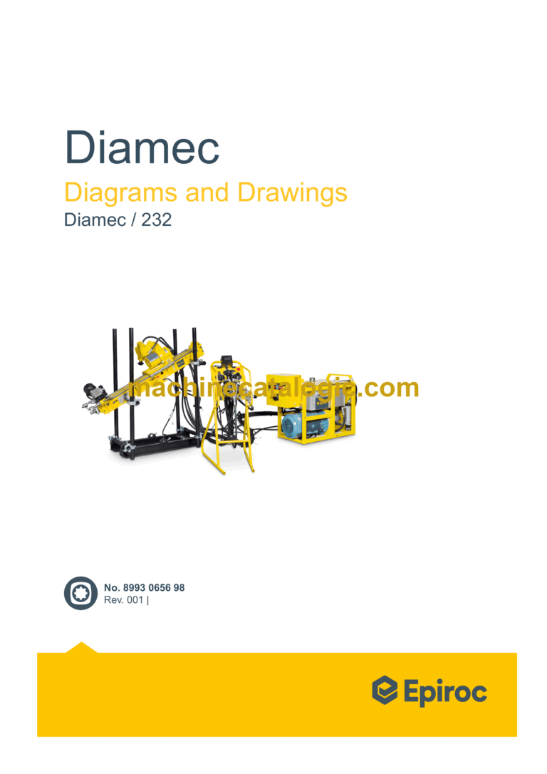 Epiroc Diamec 232 Diagrams and Drawings Manual Epiroc Diamec 232 Index: