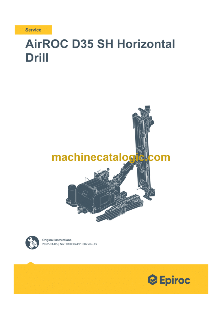 Epiroc AirROC D35 SH Horizontal Drill Service Manual