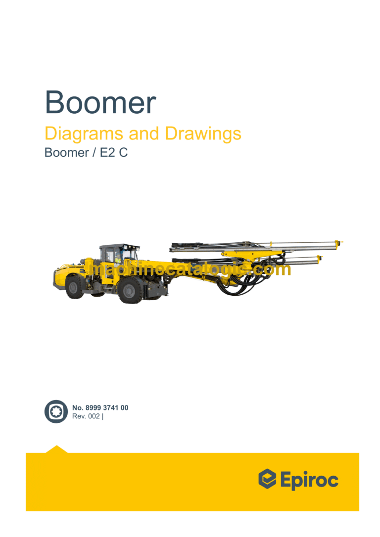 Epiroc Boomer E2 C Diagrams and Drawings Manual