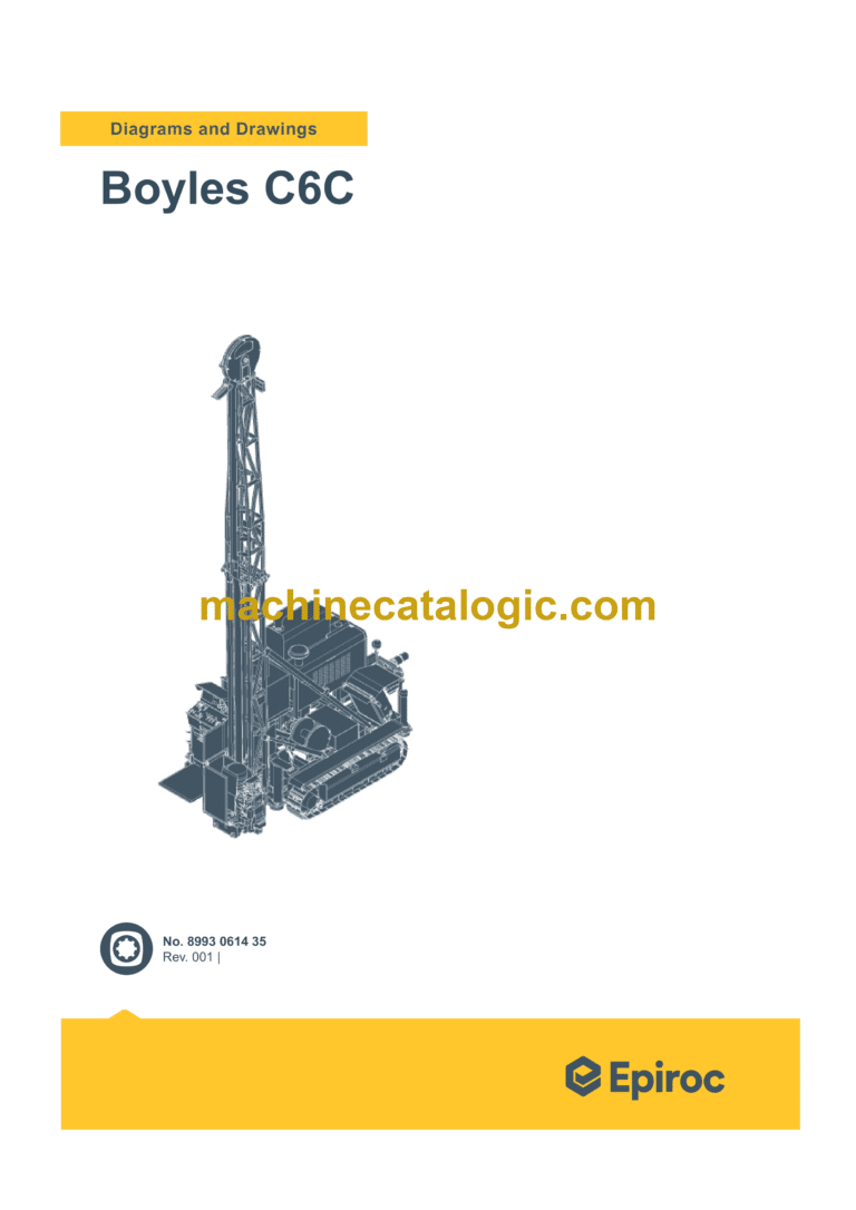 Epiroc Boyles C6C Diagrams and Drawings Manual