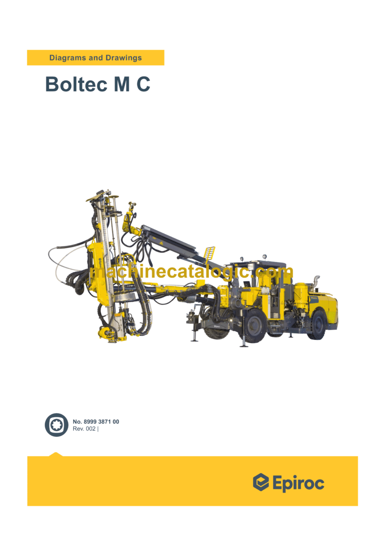 Epiroc Boltec M C Diagrams and Drawings Manual