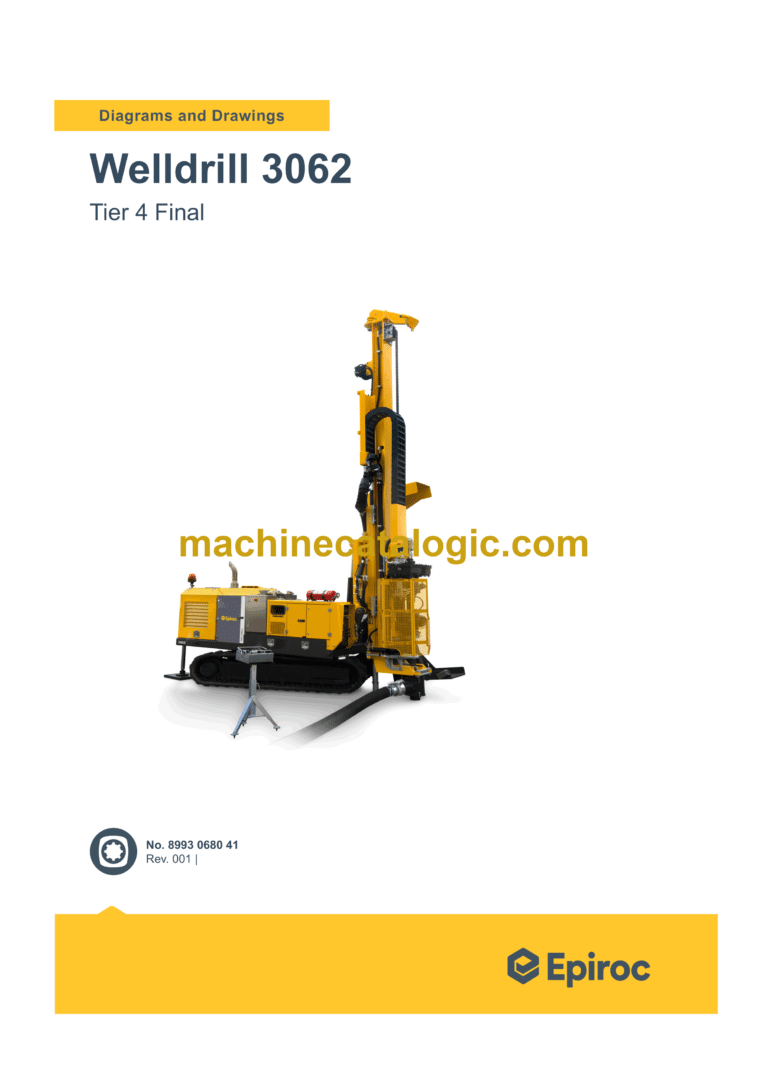Epiroc Welldrill 3062 Tier 4 Final Diagrams and Drawings Manual