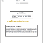 Link Belt Crane 138HSL Service Manual