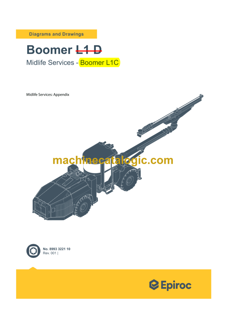 Epiroc Boomer L1 C Diagrams and Drawings Manual