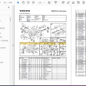 Volvo A40G Articulated Hauler Dump Truck Parts Manual