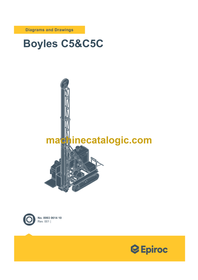 Epiroc Boyles C5 & C5C Diagrams and Drawings Manual