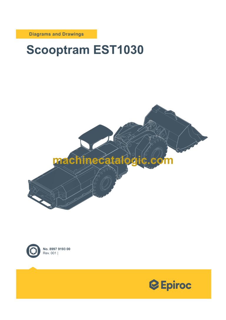 Epiroc Scooptram EST1030 Diagrams and Drawings Manual