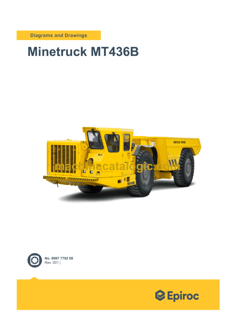 Epiroc Minetruck MT436B Diagrams and Drawings Manual