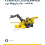 Epiroc Continuous Loading and Haulage Häggloader 10HR-B Diagrams and Drawings Manual