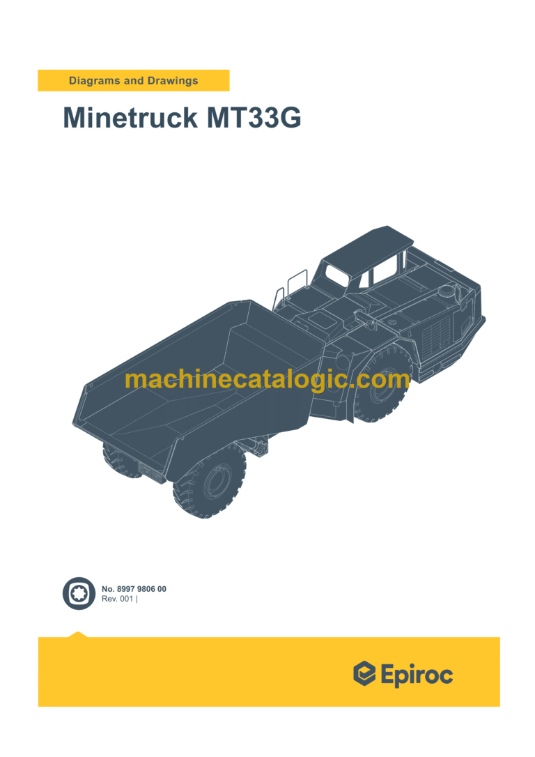 Epiroc Minetruck MT33G Diagrams and Drawings Manual
