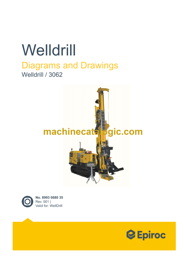 Epiroc Welldrill 3062 Diagrams and Drawings Manual