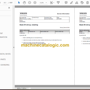 Volvo G726B Motor Grader Service and Repair Manual