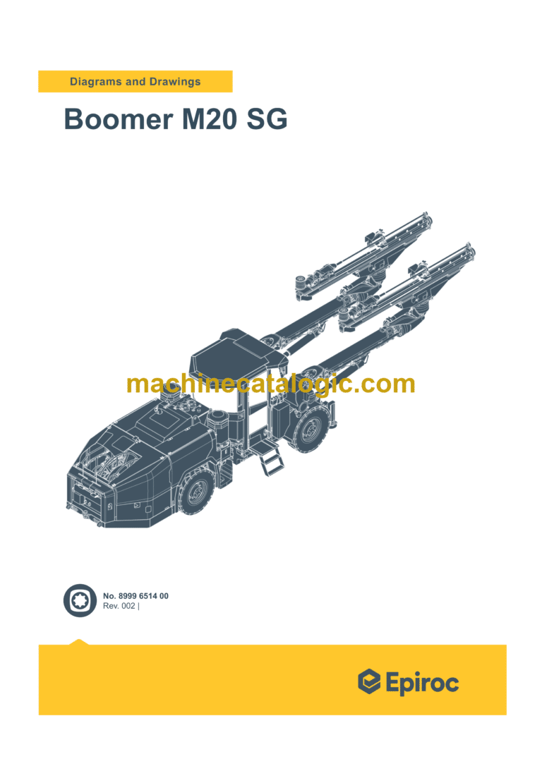 Epiroc Boomer M20 SG Diagrams and Drawings Manual