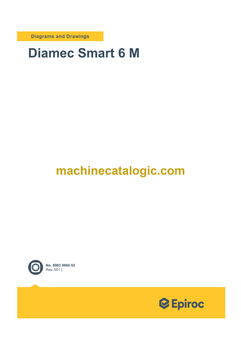 Epiroc Diamec Smart 6 M Diagrams and Drawings Manual