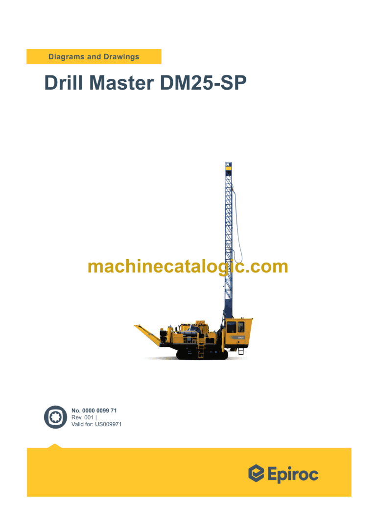 Epiroc Drill Master DM25-SP Diagrams and Drawings Manual