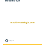 Epiroc Robbins 92R Diagrams and Drawings Manual