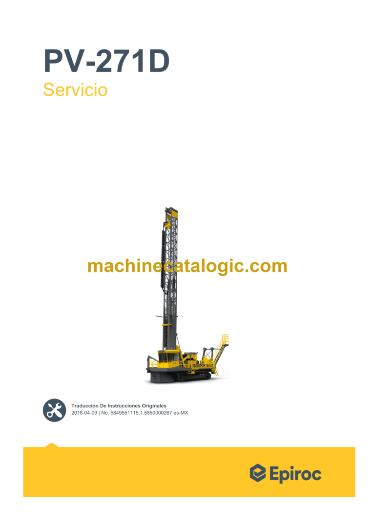 Epiroc Pit Viper PV-271D Service Manual (Spanish)