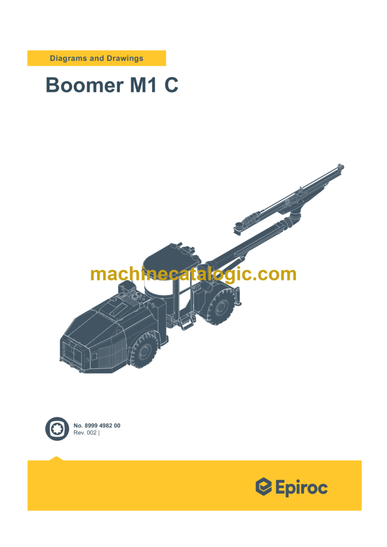 Epiroc Boomer M1 C Diagrams and Drawings Manual
