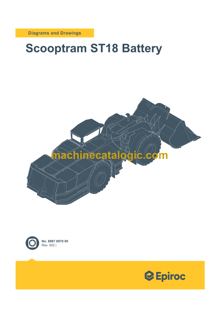 Epiroc Scooptram ST18 Battery Diagrams and Drawings Manual