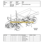Volvo A35D Articulated Hauler Dump Truck Parts Manual