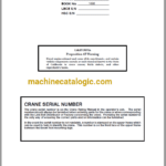 Link Belt Crane 238HSL Service Manual