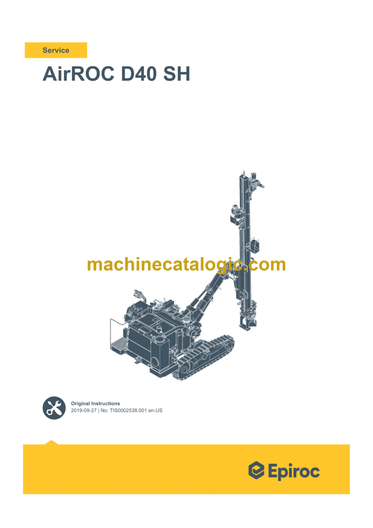 Epiroc AirROC D40 SH Service Manual (TIS0002538.001)