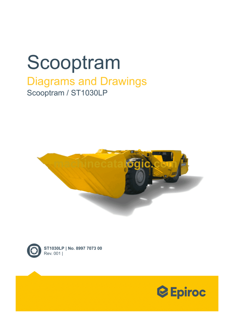 Epiroc Scooptram ST1030LP Diagrams and Drawings Manual