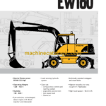 Volvo EW160 Hydraulic Wheel Excavator Service & Repair Manual